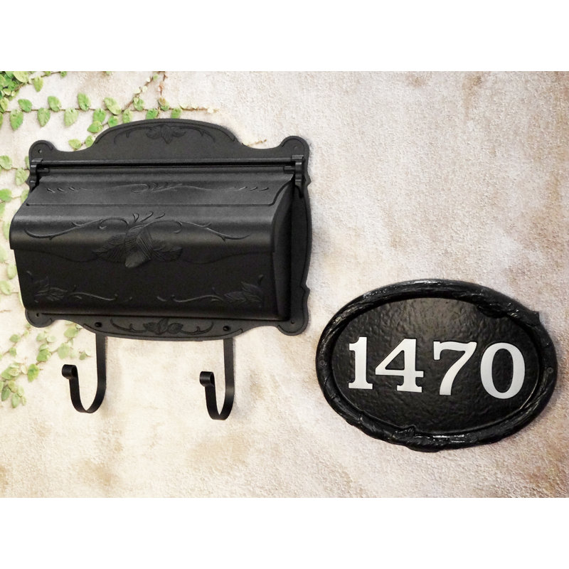 Special Lite Products Floral Horizontal Personalized Wall Mount Mailbox